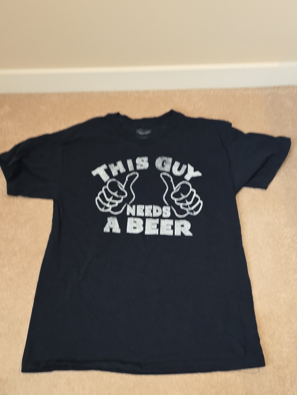 Official Molson "This Guy Needs A Beer" Graphic Tee - Size L